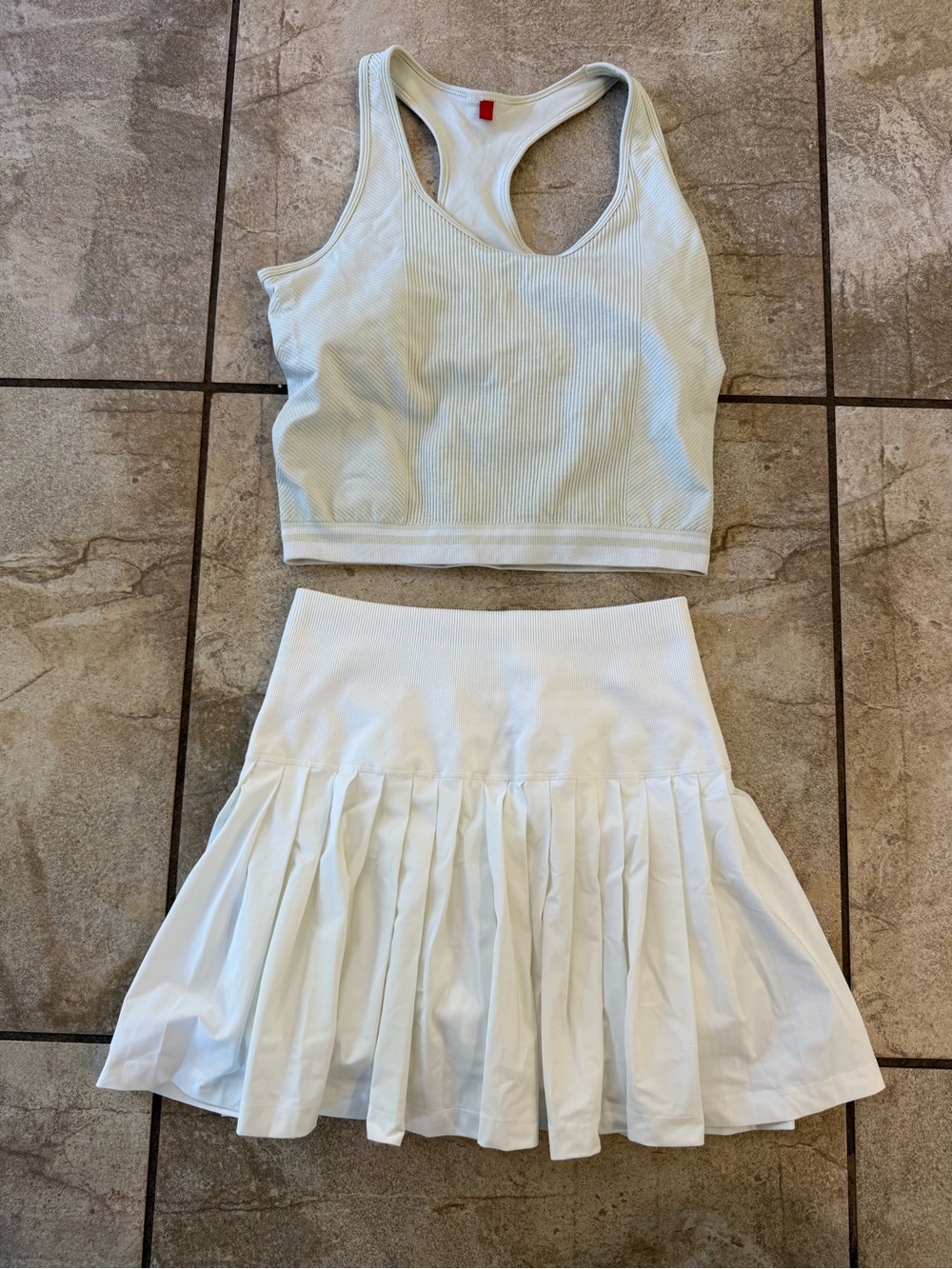 Wilson White Midtown Tennis Skirt with Brami